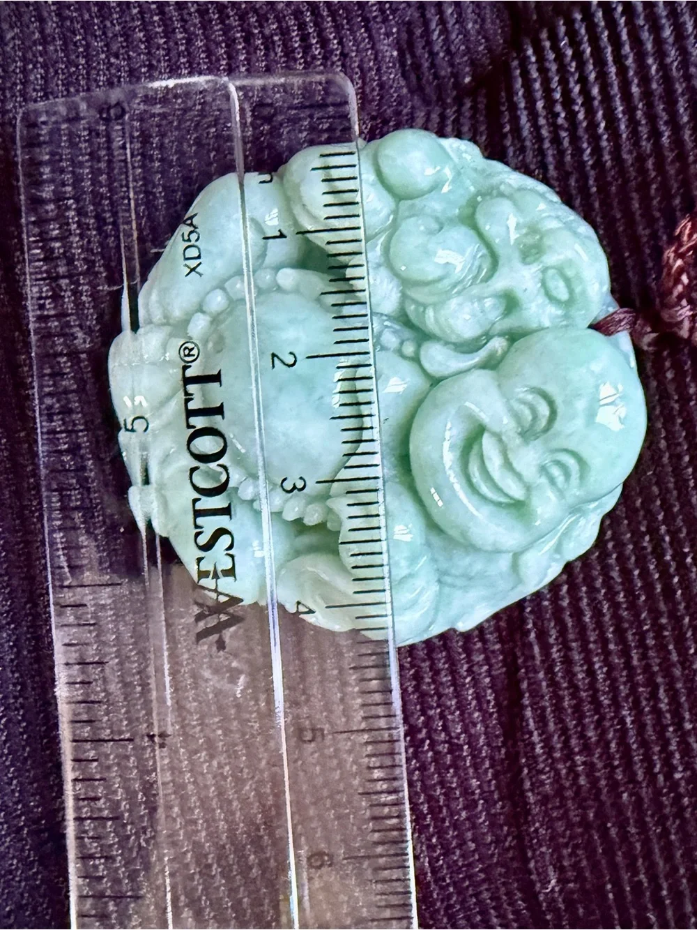 Jadeite Laughing Buddha Pendant